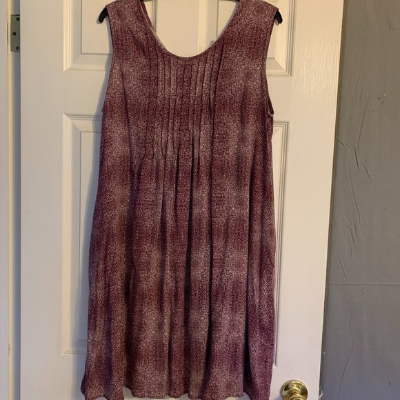 Sonoma Dresses & Skirts - Sonoma Sleeveless summer dress, Size XL, Maroon/pink